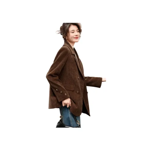 Like The Age Of Water Вельвет Feel Куртка Женская Кофейного Цвета