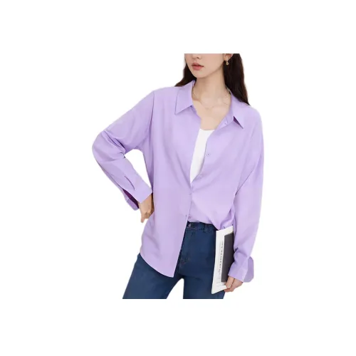 Wbwq Рубашка Женская Размер Medium Фиолетовая