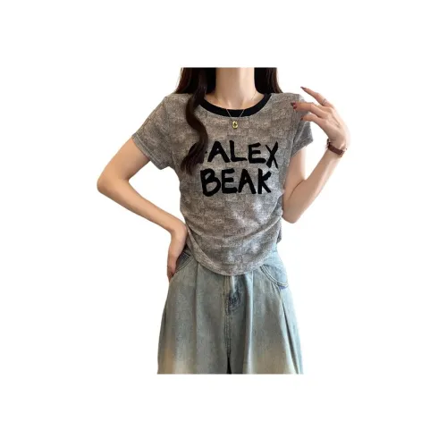 PA Серый топ Женские T-рубашки