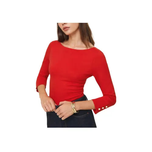 Reformation T-Shirt Женская Красная