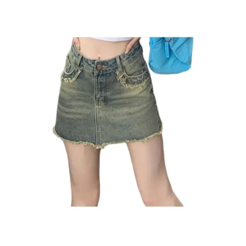 YICHEN Джинсовые короткие юбки для женщин