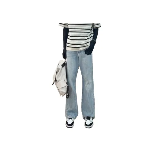 DEAR BETSY Светло-синие унисекс джинсы