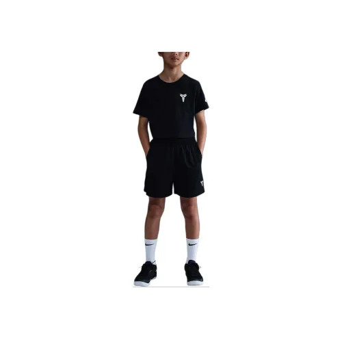 NIKE Dri Fit Черный/Черный/Белый Детские шорты