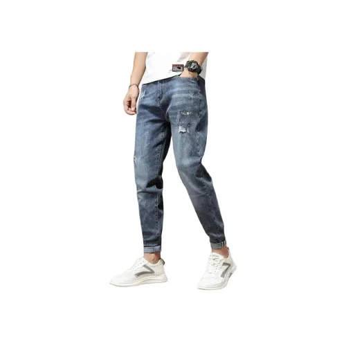 YUQIAN Светло-синие мужские джинсы