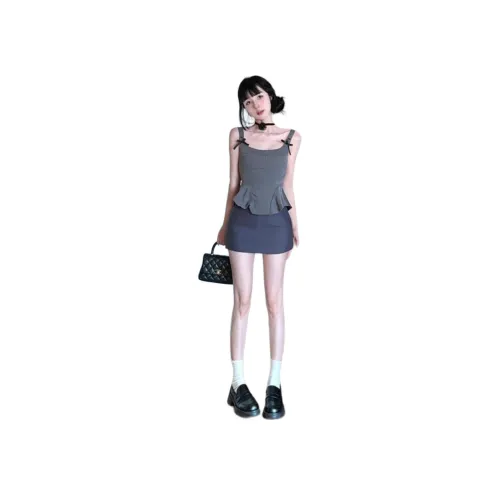 PLUSONEONE+ Серый Двухкомпонентный Комплект Женские Слиплатья