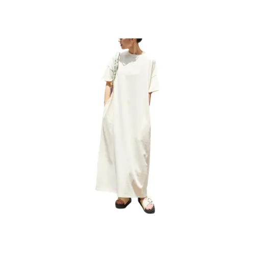 FREAK'S STORE Короткий рукав Платье Женское Экрю