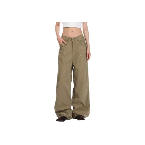 Pirkadat Хаки Унисекс Джинсы