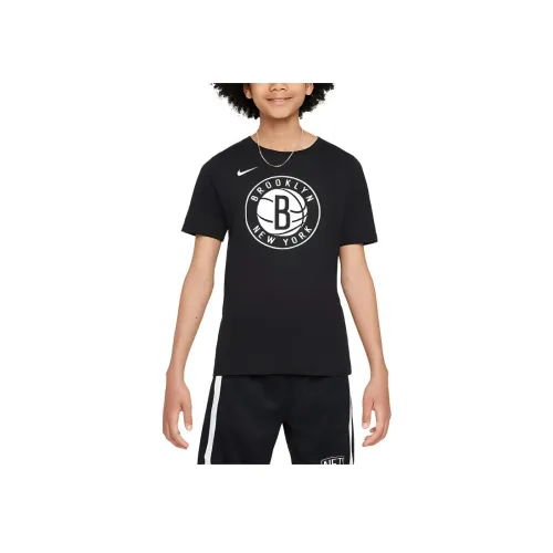 Nike x NBA Brooklyn Nets T-Shirt Black Teenagers