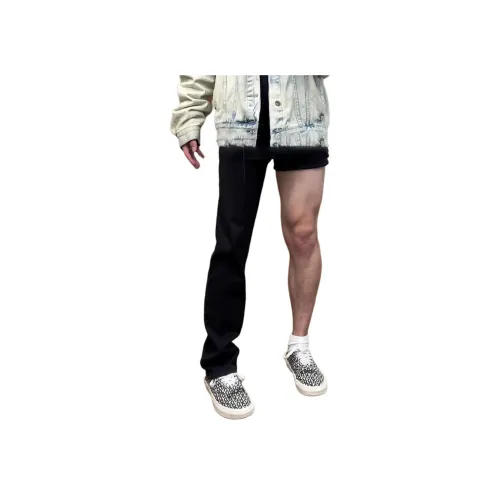 XUBAIHUO Черные унисекс джинсы