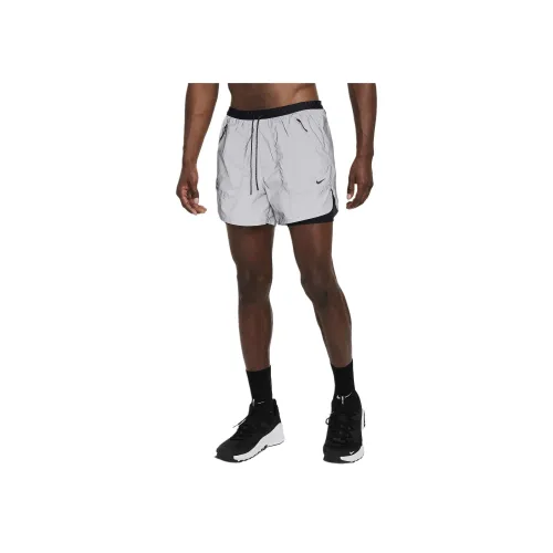 Nike Dri Fit ADV Серебристый/Черный Мужские спортивные шорты