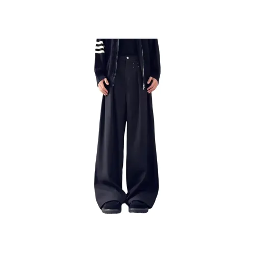 GANGZAI Черные Унисекс Повседневные Штаны