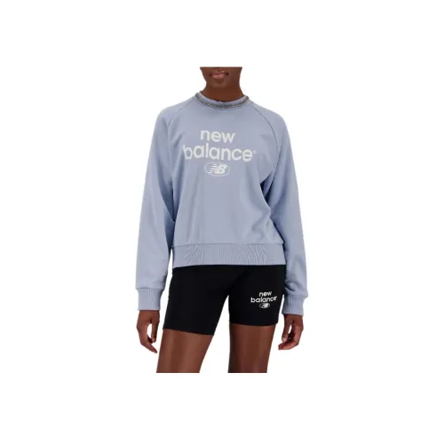 New Balance Essentials Reimagined Archive Толстовка Женская Светлый Арктический Серый