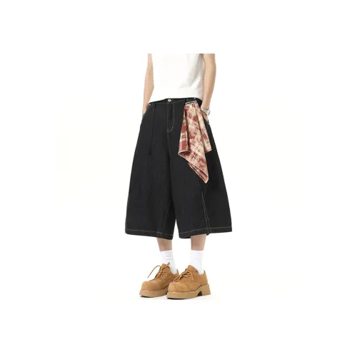 Pirkadat Черные Унисекс Джинсовые Шорты