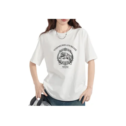 Weixi Белые Женские Футболки