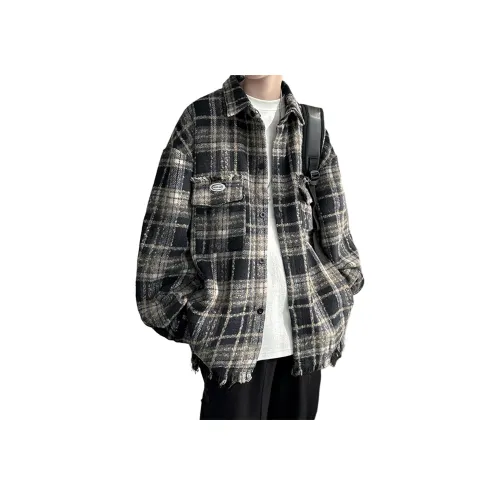 NEAR HERE Черный Унисекс Рубашки