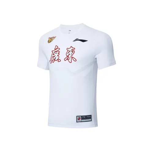 LINING CBA Collection Professional Basketball Collection Т-рубашка Мужская Белая