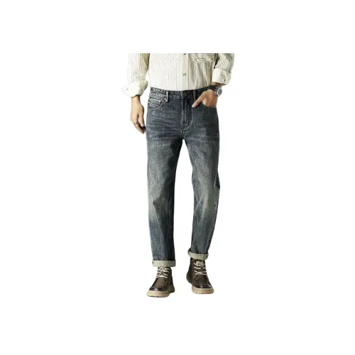 ZENGZHI Джинсы Облегающий крой Прямой крой Унисекс