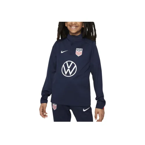 nike Свитшот USA Soccer Team Olympic Series Обсидиан Спортивный Красный Белый Подростки