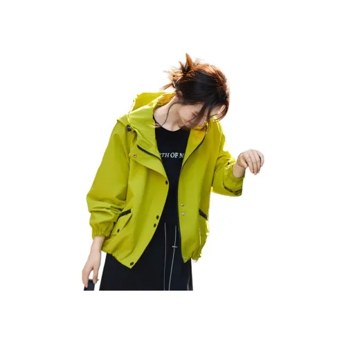 Still quiet Неоновый зеленый Женский Куртки