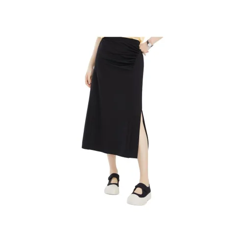 Fragment Casual Long Skirt Women's Black
