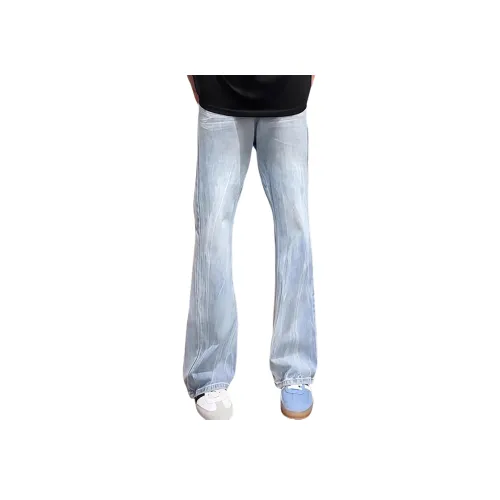 PVPVPV Light Blue Unisex Jeans PVPVPV Светло-голубые унисекс джинсы