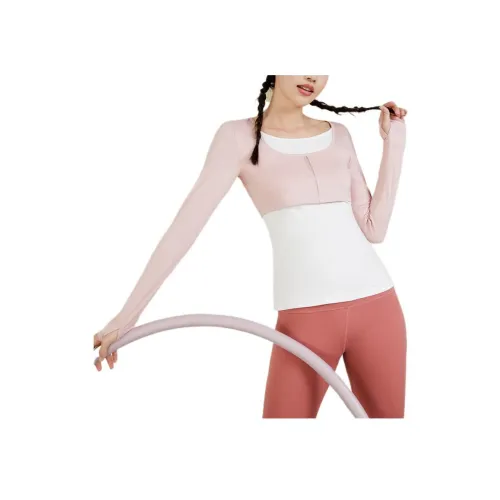 Sumday Athletics Mock Два предмета Длинный рукав Т-рубашка Женская Многоцветная