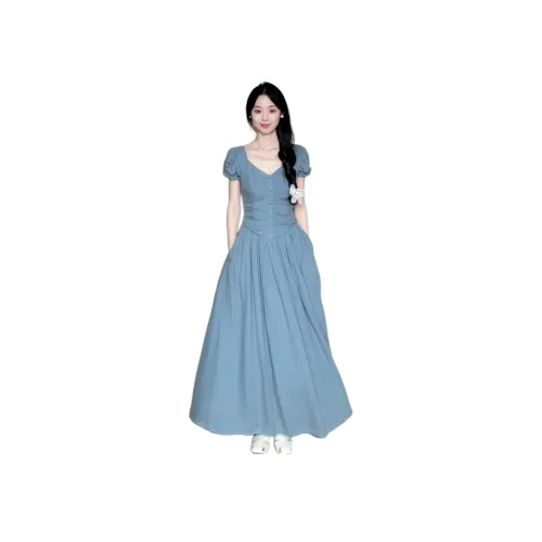 LAKESI Короткое платье с короткими рукавами женское