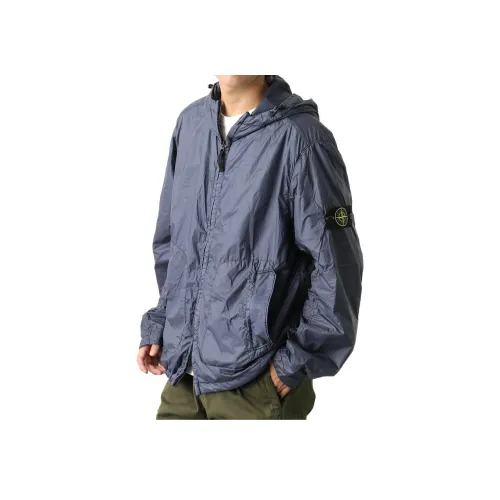 Stone Island Мужские куртки темно-морского синего цвета