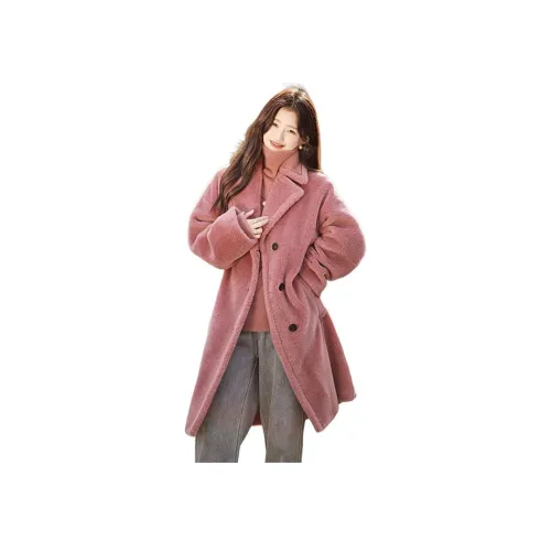 BILISISHANYANG Мех Пальто Женское