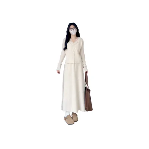 MTHE Абрикос Женские Комплекты с Юбкой