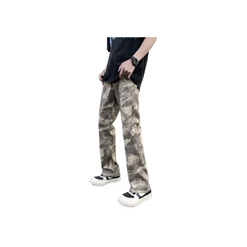 RENBEN Джинсы Лето Унисекс Пустынный Камуфляж
