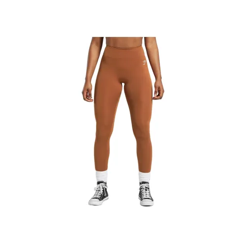 GYMSHARK Леггинсы Женские Медный Коричневый