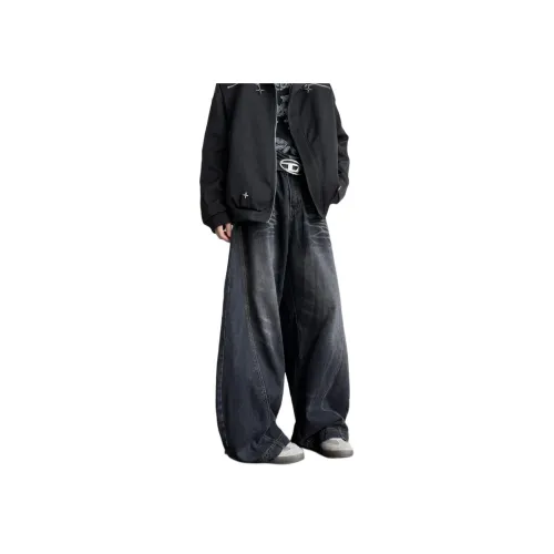 MORii Черные Унисекс Джинсы