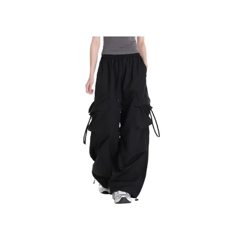 MUCCHIC Черные Женские Карго Брюки