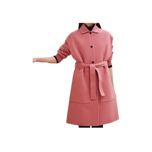 HERMES Розовое Женское Пальто