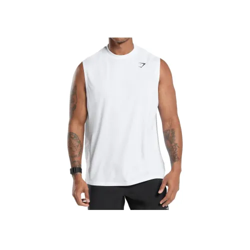 GYMSHARK Белый Мужские Майки