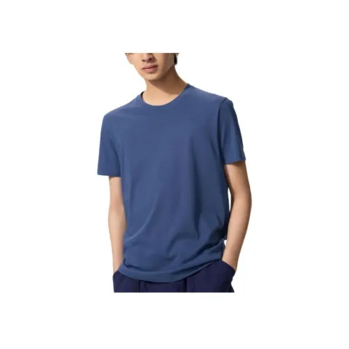 UNIQLO Синие Унисекс Футболки