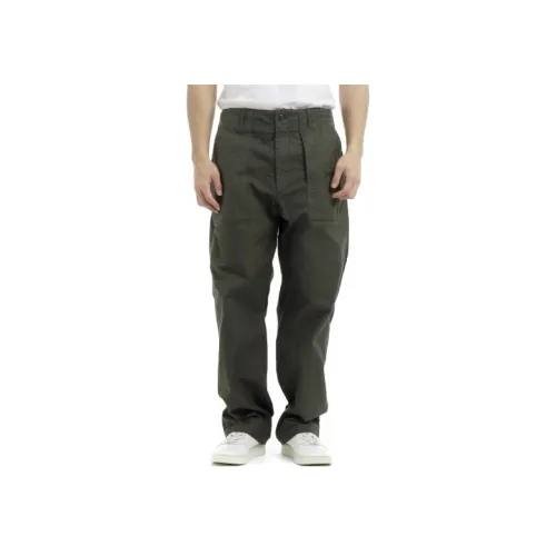 Engineered Garments Collaboration Оливково-зеленые Мужские Повседневные Брюки