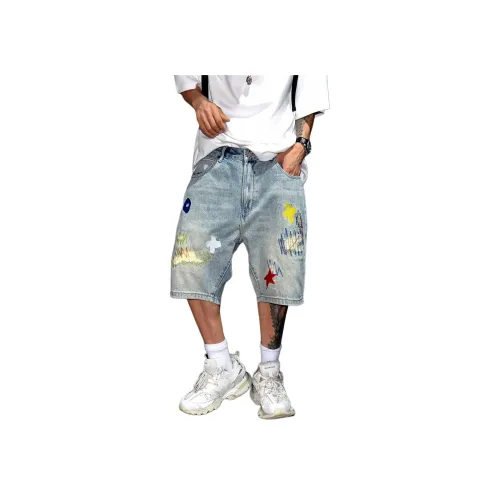 ZMHT Blue Unisex Джинсовые шорты