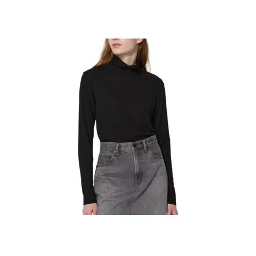 UNIQLO Черные Женские Футболки