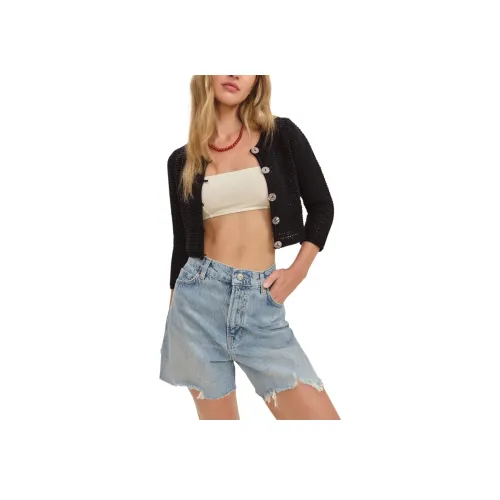 Reformation Croissant Cropped Cardigan Knitwear Women's