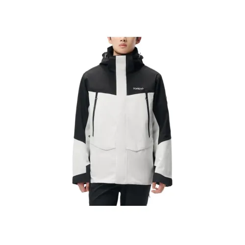 TOREAD Водонепроницаемый Термический Антистатический Ветрозащитный And Дышащий Ветровка Унисекс Черный Белый