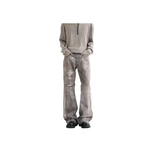 GEOGRE ALEX Желтый Грязь Мужские Джинсы