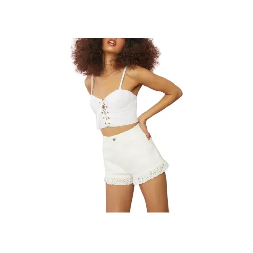 Dolls Kill Sugar Thrillz Lost And Found Джинсовые шорты Джинсовые шорты Women's White Белый