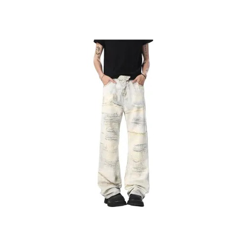 DABAISHA Dapper Нишевый Дизайн Джинсы Мужские