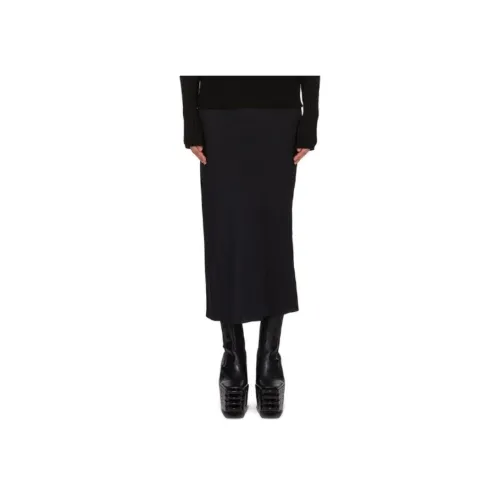 RICK OWENS Черная Женская Повседневная Длинная Юбка