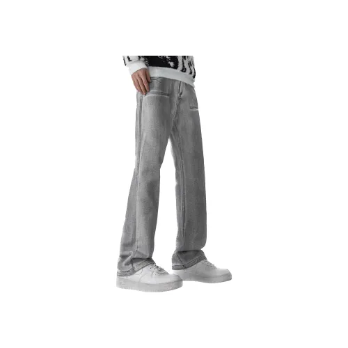 DANGERTIGER Белый Серый Унисекс Джинсы