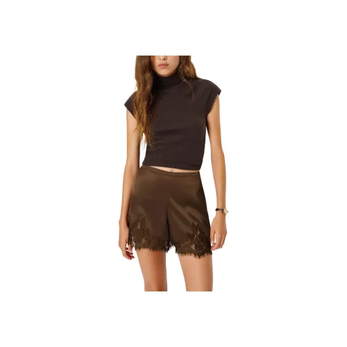 REFORMATION Fern Satin Short Casual Shorts Women's