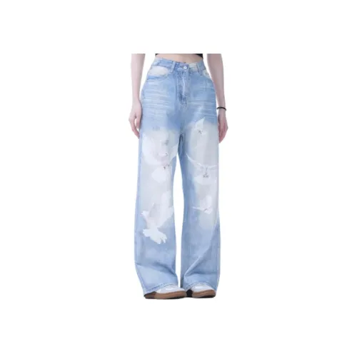 SINKACME Светло-синие Унисекс Джинсы