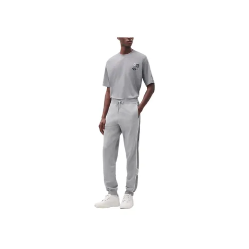 HERMES Вязаные тренировочные брюки мужские серые